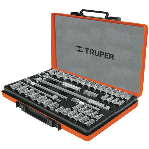 Набор торцевых головок TRUPER 42 предмета в кейсе (JD-1/2X42MP), фото  | SNABZHENIE.com.ua