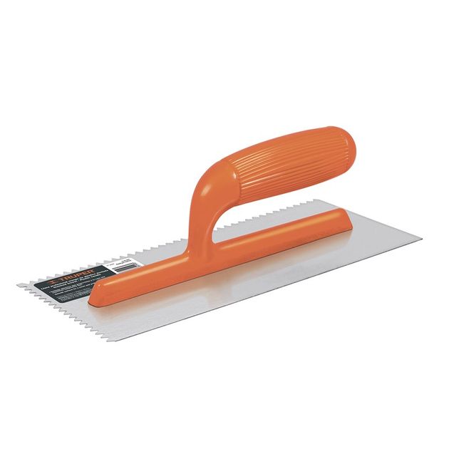Кельма штукатурна Plastic з V-зубом 280х130 мм TRUPER (LLP-6D), фото  | SNABZHENIE.com.ua