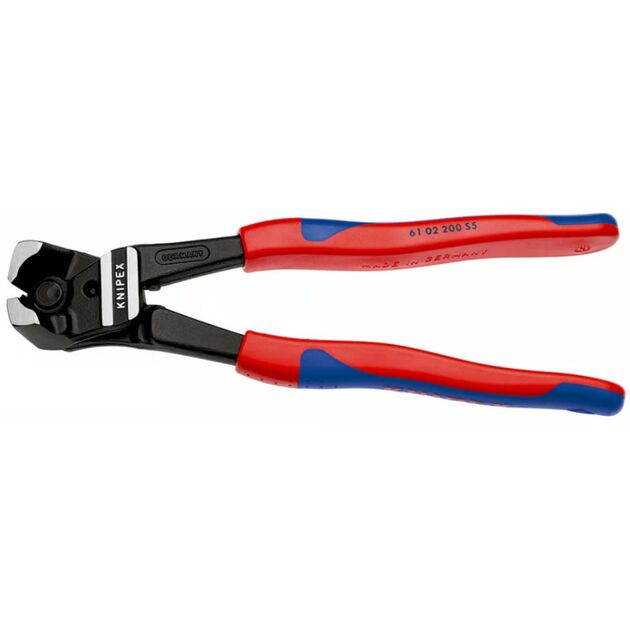Болторез торцовый с высокой передачей усилия для снятия хомутов KNIPEX 61 02 200 S5, фосфатированный, фото  | SNABZHENIE.com.ua Болторез торцовый с высокой передачей усилия для снятия хомутов KNIPEX 61 02 200 S5, фосфатированный, фото  | SNABZHENIE.com.ua