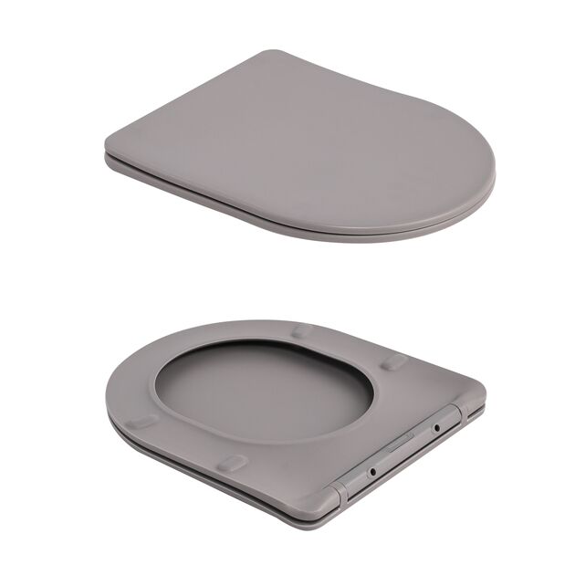 Унитаз подвесной Robin Ultra Quiet 490×365×325 мм, Stone Grey, с сиденьем Slim Duroplast / Soft-close / Quick Release QT13332381АSSG Qtap, фото , изображение 8 | SNABZHENIE.com.ua Унитаз подвесной Robin Ultra Quiet 490×365×325 мм, Stone Grey, с сиденьем Slim Duroplast / Soft-close / Quick Release QT13332381АSSG Qtap, фото , изображение 8 | SNABZHENIE.com.ua