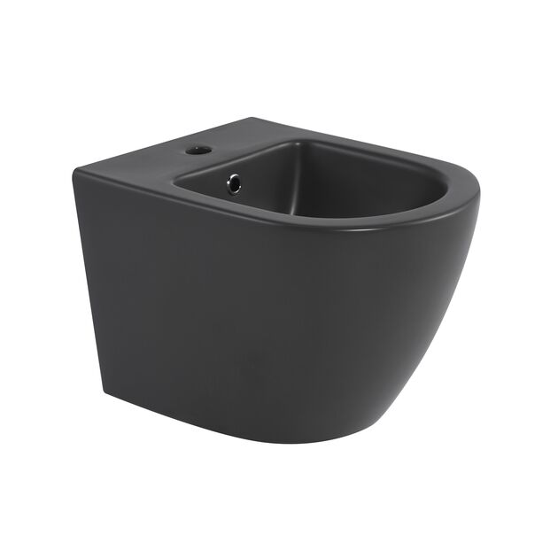 Биде подвесное Qtap Robin 515x370x350 мм, Anthracite QT13551381GAN, фото  | SNABZHENIE.com.ua Биде подвесное Qtap Robin 515x370x350 мм, Anthracite QT13551381GAN, фото  | SNABZHENIE.com.ua