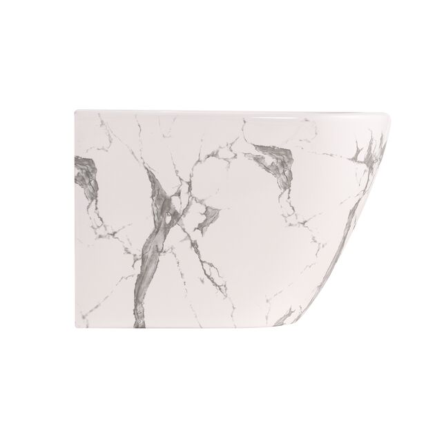 Биде подвесное Qtap Robin 515x370x350 мм, Marble QT13551381GMR, фото , изображение 4 | SNABZHENIE.com.ua Биде подвесное Qtap Robin 515x370x350 мм, Marble QT13551381GMR, фото , изображение 4 | SNABZHENIE.com.ua