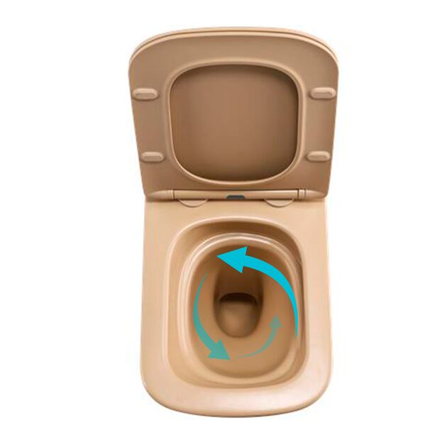 Унитаз подвесной Tern Ultra Quiet 490×365×325 мм, Beige, с сиденьем Slim Duroplast / Soft-close / Quick Release QT17332303ASSB Qtap, фото , изображение 6 | SNABZHENIE.com.ua Унитаз подвесной Tern Ultra Quiet 490×365×325 мм, Beige, с сиденьем Slim Duroplast / Soft-close / Quick Release QT17332303ASSB Qtap, фото , изображение 6 | SNABZHENIE.com.ua