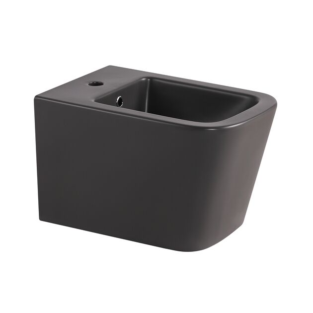 Биде подвесное Qtap Tern 520x350x330 мм, Anthracite QT17551303GAN, фото  | SNABZHENIE.com.ua Биде подвесное Qtap Tern 520x350x330 мм, Anthracite QT17551303GAN, фото  | SNABZHENIE.com.ua