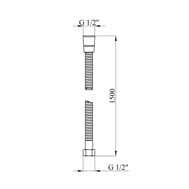 Шланг для душа Kroner KRM - C606, 150 см, антискручивание, фото , изображение 2 | SNABZHENIE.com.ua Шланг для душа Kroner KRM - C606, 150 см, антискручивание, фото , изображение 2 | SNABZHENIE.com.ua