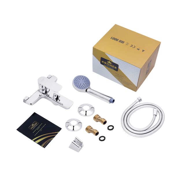 Змішувач для ванни Kroner KRM Main - C060, фото , зображення 7 | SNABZHENIE.com.ua