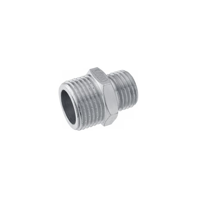Ниппель переходной Karro 3/4х1/2 НН никелированный KR-3114, фото  | SNABZHENIE.com.ua Ниппель переходной Karro 3/4х1/2 НН никелированный KR-3114, фото  | SNABZHENIE.com.ua