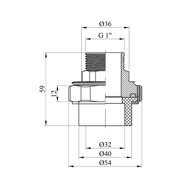 Американка PPR GrandiTherm 32х1 РН, фото , изображение 2 | SNABZHENIE.com.ua Американка PPR GrandiTherm 32х1 РН, фото , изображение 2 | SNABZHENIE.com.ua