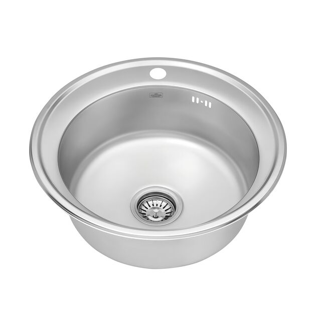 Кухонна мийка Kroner KRP Satin - 510 (0,8 мм), фото , зображення 3 | SNABZHENIE.com.ua Кухонна мийка Kroner KRP Satin - 510 (0,8 мм), фото , зображення 3 | SNABZHENIE.com.ua
