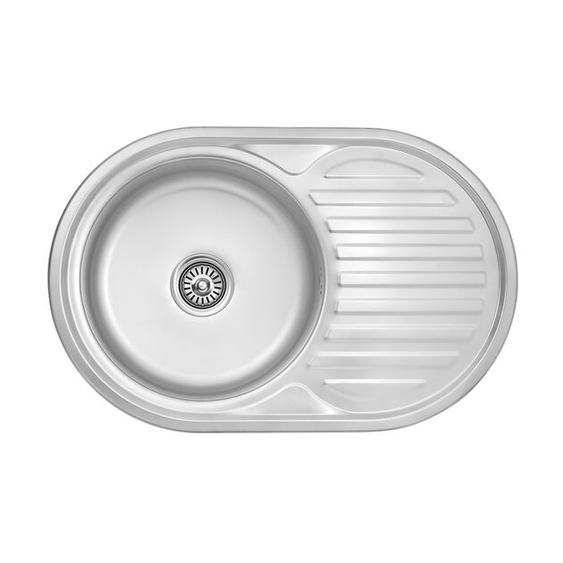 Кухонна мийка Kroner KRP Dekor - 7750 (0,6 мм), фото  | SNABZHENIE.com.ua Кухонна мийка Kroner KRP Dekor - 7750 (0,6 мм), фото  | SNABZHENIE.com.ua