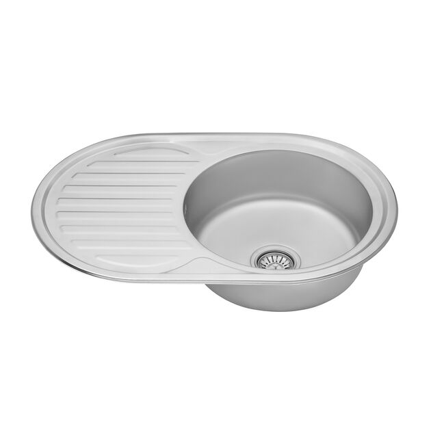 Кухонна мийка Kroner KRP Dekor - 7750 (0,6 мм), фото , зображення 4 | SNABZHENIE.com.ua Кухонна мийка Kroner KRP Dekor - 7750 (0,6 мм), фото , зображення 4 | SNABZHENIE.com.ua