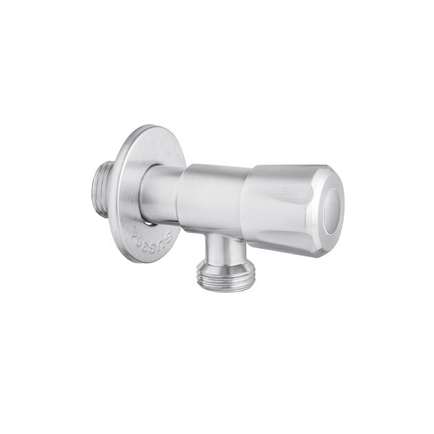 Кран приборный Kroner KRP Edelstahl Klassisch - ESG101 1/2"х1/2" НН, фото  | SNABZHENIE.com.ua