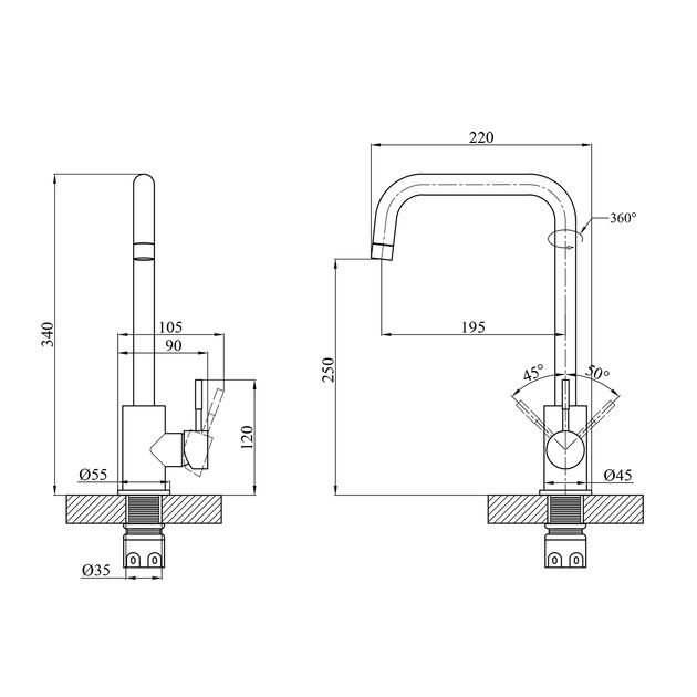 Смеситель для кухни Agua Acero INOX037, фото , изображение 2 | SNABZHENIE.com.ua Смеситель для кухни Agua Acero INOX037, фото , изображение 2 | SNABZHENIE.com.ua