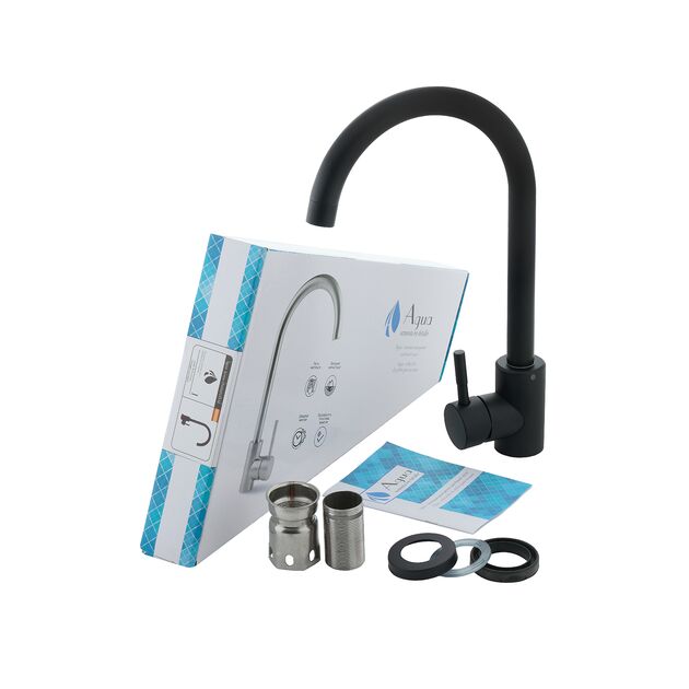 Смеситель для кухни Agua Acero INOX035NM, фото , изображение 10 | SNABZHENIE.com.ua Смеситель для кухни Agua Acero INOX035NM, фото , изображение 10 | SNABZHENIE.com.ua