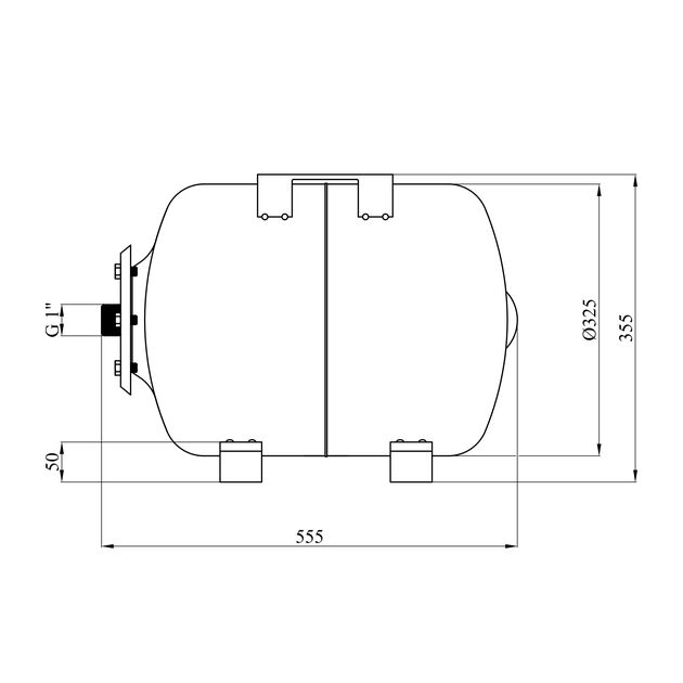 Гидроаккумулятор горизонтальный Forwater, 50 л, фото , изображение 2 | SNABZHENIE.com.ua Гидроаккумулятор горизонтальный Forwater, 50 л, фото , изображение 2 | SNABZHENIE.com.ua