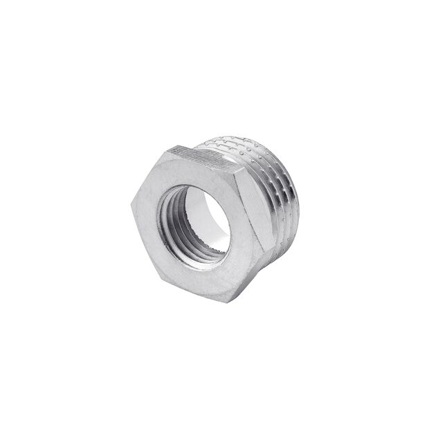 Футорка Karro 3/4х1/2 НВ нікельована KR-3115, фото , зображення 3 | SNABZHENIE.com.ua Футорка Karro 3/4х1/2 НВ нікельована KR-3115, фото , зображення 3 | SNABZHENIE.com.ua