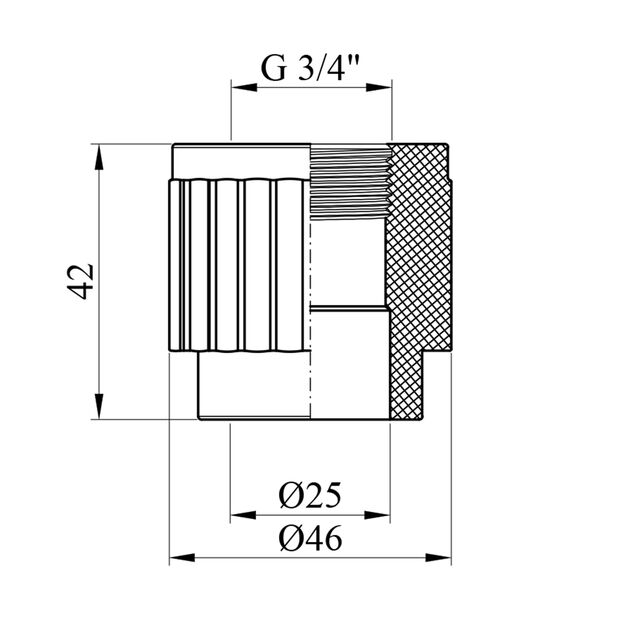 Муфта PPR Rozma 25x3/4" РВ, фото , изображение 2 | SNABZHENIE.com.ua Муфта PPR Rozma 25x3/4" РВ, фото , изображение 2 | SNABZHENIE.com.ua