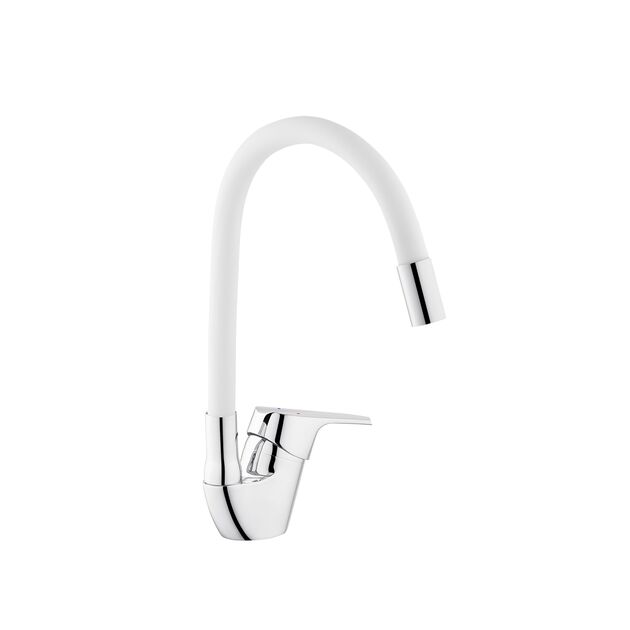 Смеситель для кухни Kroner KRM Odra C032WHI, фото , изображение 3 | SNABZHENIE.com.ua Смеситель для кухни Kroner KRM Odra C032WHI, фото , изображение 3 | SNABZHENIE.com.ua