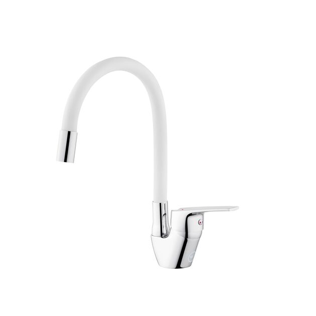 Смеситель для кухни Kroner KRM Odra C032WHI, фото , изображение 5 | SNABZHENIE.com.ua Смеситель для кухни Kroner KRM Odra C032WHI, фото , изображение 5 | SNABZHENIE.com.ua