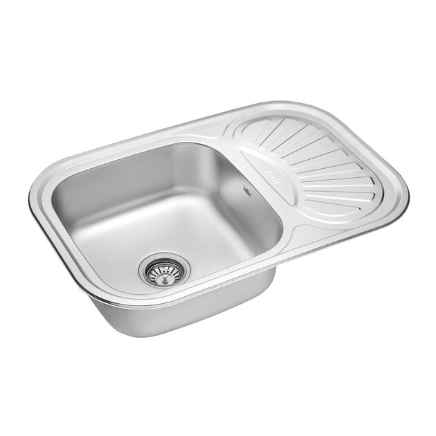 Кухонна мийка Kroner KRP Dekor - 7549 (0,8 мм), фото , зображення 3 | SNABZHENIE.com.ua Кухонна мийка Kroner KRP Dekor - 7549 (0,8 мм), фото , зображення 3 | SNABZHENIE.com.ua