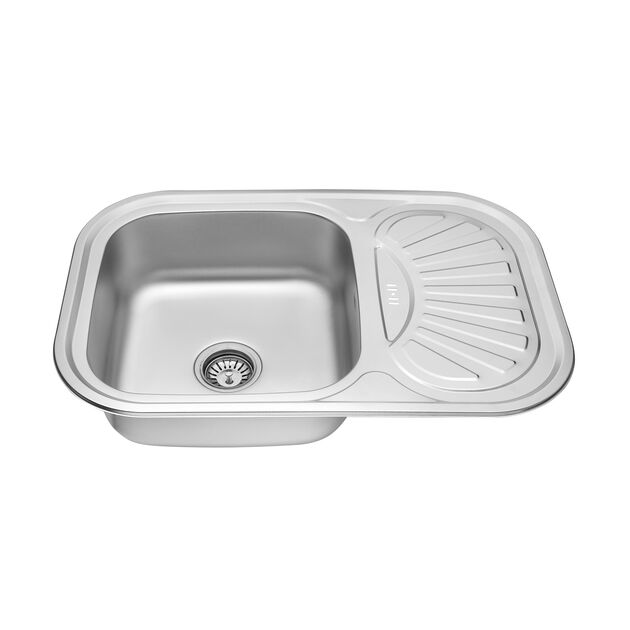 Кухонна мийка Kroner KRP Dekor - 7549 (0,8 мм), фото , зображення 4 | SNABZHENIE.com.ua Кухонна мийка Kroner KRP Dekor - 7549 (0,8 мм), фото , зображення 4 | SNABZHENIE.com.ua