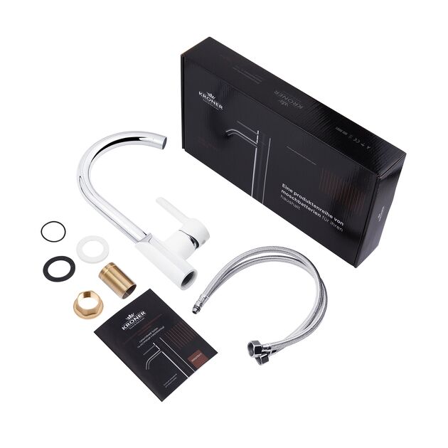 Смеситель кухонный Kroner KRP Essen - W030, фото , изображение 10 | SNABZHENIE.com.ua