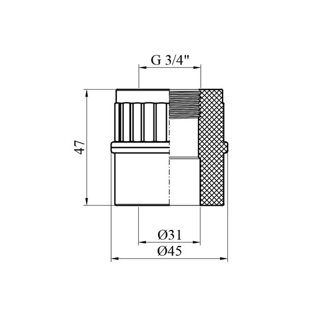 Муфта PPR Rozma 32x3/4 РВ, фото , изображение 2 | SNABZHENIE.com.ua Муфта PPR Rozma 32x3/4 РВ, фото , изображение 2 | SNABZHENIE.com.ua