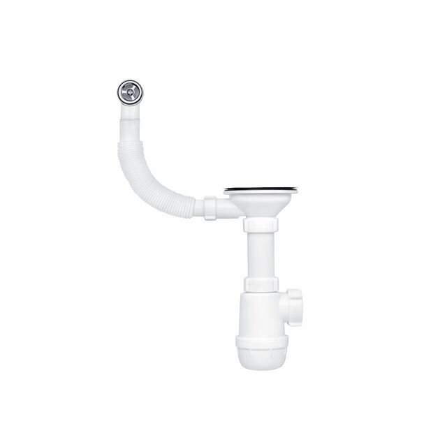 Сифон для кухонной мойки ANIplast 3 1/2'' с круглым переливом A0142SEU, фото  | SNABZHENIE.com.ua Сифон для кухонной мойки ANIplast 3 1/2'' с круглым переливом A0142SEU, фото  | SNABZHENIE.com.ua