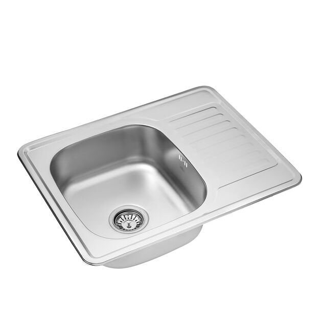 Кухонна мийка Kroner KRP Satin - 6350 (0,8 мм), фото , зображення 3 | SNABZHENIE.com.ua Кухонна мийка Kroner KRP Satin - 6350 (0,8 мм), фото , зображення 3 | SNABZHENIE.com.ua