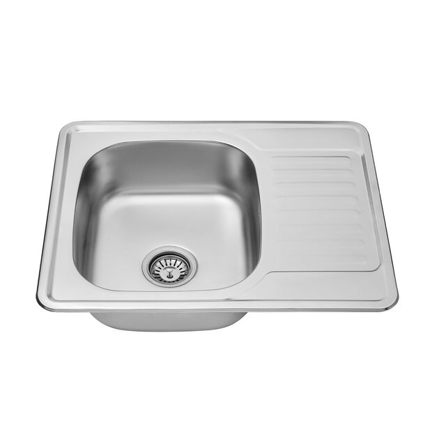 Кухонна мийка Kroner KRP Satin - 6350 (0,8 мм), фото , зображення 4 | SNABZHENIE.com.ua Кухонна мийка Kroner KRP Satin - 6350 (0,8 мм), фото , зображення 4 | SNABZHENIE.com.ua