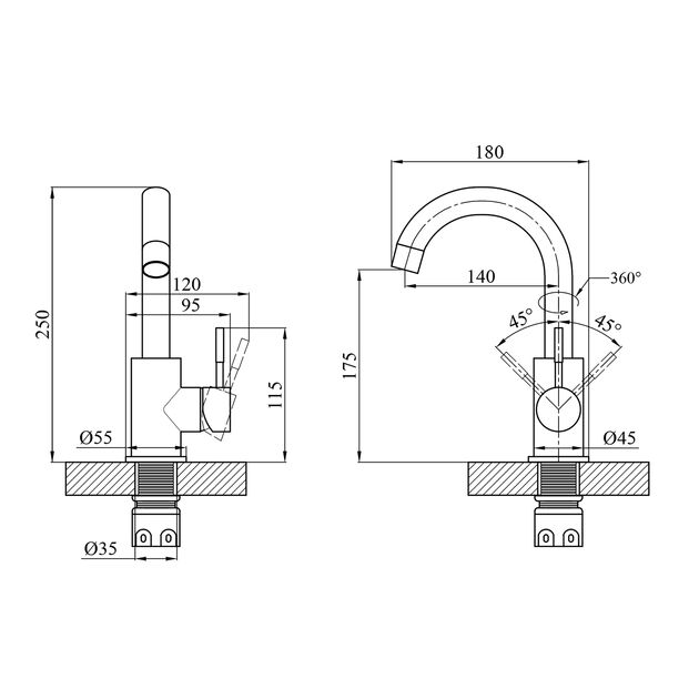 Смеситель для раковины Agua Acero INOX011, фото , изображение 2 | SNABZHENIE.com.ua Смеситель для раковины Agua Acero INOX011, фото , изображение 2 | SNABZHENIE.com.ua