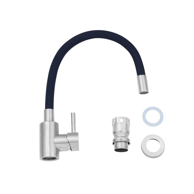 Смеситель для кухни Agua Acero с гибким изливом INOX035NS-1, фото , изображение 9 | SNABZHENIE.com.ua Смеситель для кухни Agua Acero с гибким изливом INOX035NS-1, фото , изображение 9 | SNABZHENIE.com.ua