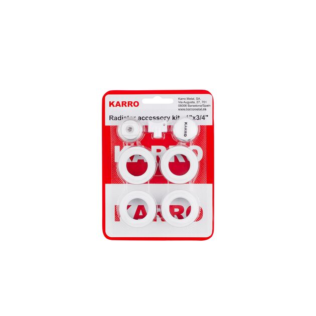 Комплект пробок для радіатора Karro 3/4 білі, фото  | SNABZHENIE.com.ua Комплект пробок для радіатора Karro 3/4 білі, фото  | SNABZHENIE.com.ua