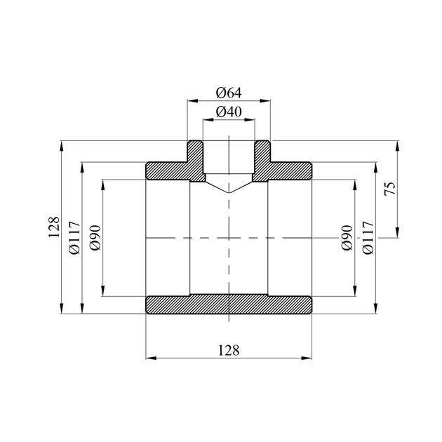Переходной тройник PPR Rozma 90x40x90 мм, фото , изображение 2 | SNABZHENIE.com.ua Переходной тройник PPR Rozma 90x40x90 мм, фото , изображение 2 | SNABZHENIE.com.ua