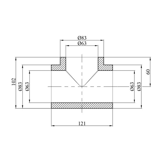 Тройник PPR GrandiTherm 63 мм, фото , изображение 2 | SNABZHENIE.com.ua Тройник PPR GrandiTherm 63 мм, фото , изображение 2 | SNABZHENIE.com.ua