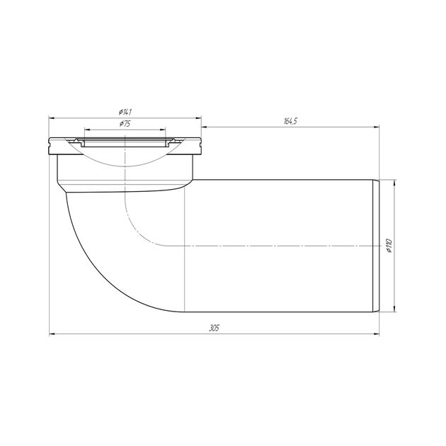 Фановая труба ANIplast 110х90° W9220EU для унитаза, фото , изображение 2 | SNABZHENIE.com.ua Фановая труба ANIplast 110х90° W9220EU для унитаза, фото , изображение 2 | SNABZHENIE.com.ua