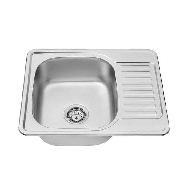 Кухонная мойка Kroner KRP Satin 5848 (0,8 мм), фото , изображение 4 | SNABZHENIE.com.ua