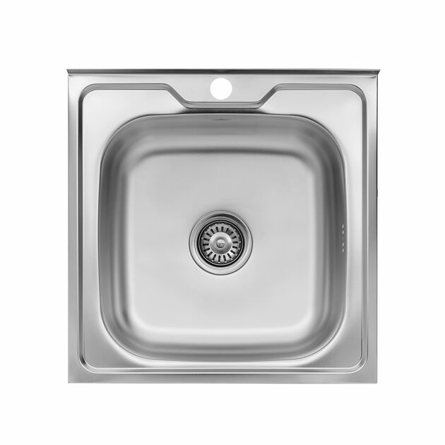 Кухонна мийка накладна Kroner KRP Satin - 5050 (0,6 мм), фото  | SNABZHENIE.com.ua Кухонна мийка накладна Kroner KRP Satin - 5050 (0,6 мм), фото  | SNABZHENIE.com.ua