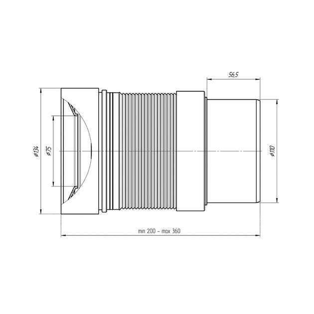 Гофра для унитаза ANIplast D-110 мм 230-500 мм К821, фото , изображение 2 | SNABZHENIE.com.ua Гофра для унитаза ANIplast D-110 мм 230-500 мм К821, фото , изображение 2 | SNABZHENIE.com.ua