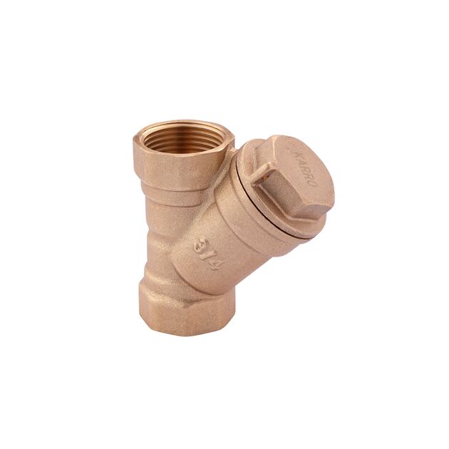 Фільтр грубої очистки Karro Super 3/4 ВВ латунний KR-201, фото  | SNABZHENIE.com.ua