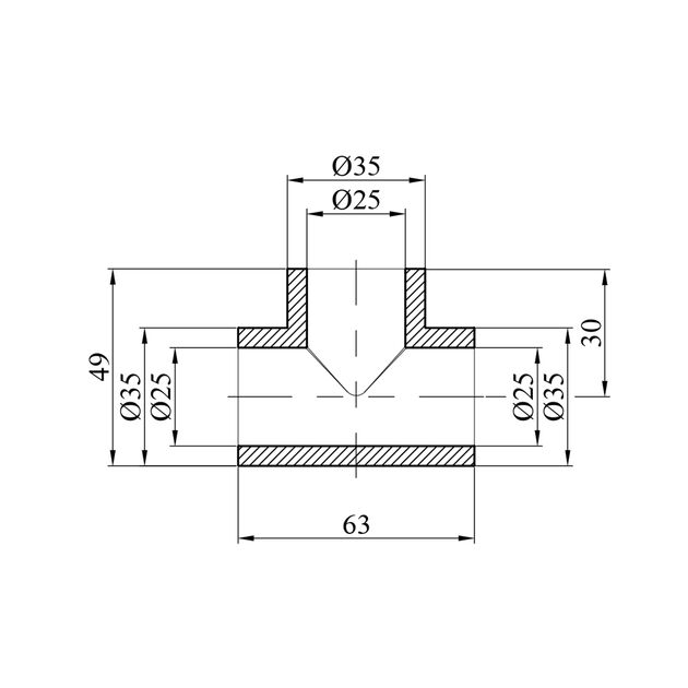 Тройник PPR GrandiTherm 25 мм, фото , изображение 2 | SNABZHENIE.com.ua Тройник PPR GrandiTherm 25 мм, фото , изображение 2 | SNABZHENIE.com.ua