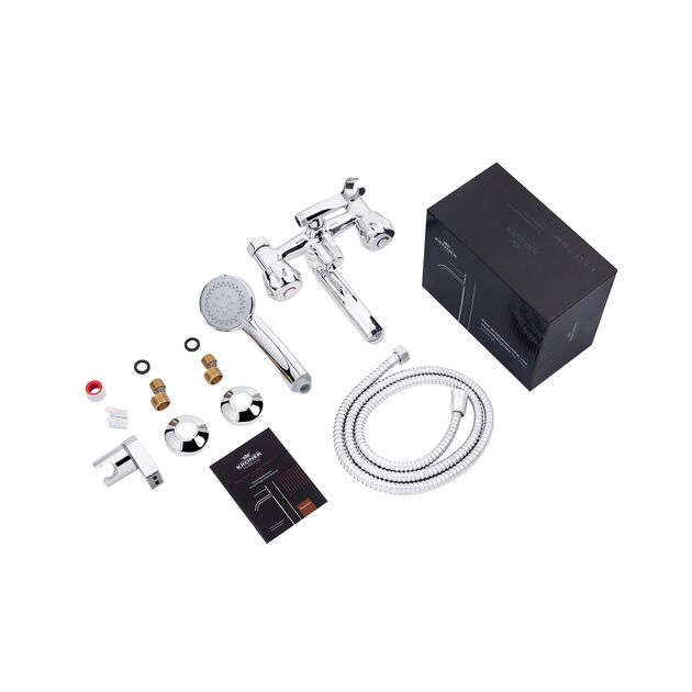 Змішувач для ванни Kroner KRP Hamburg - C060, фото , зображення 8 | SNABZHENIE.com.ua