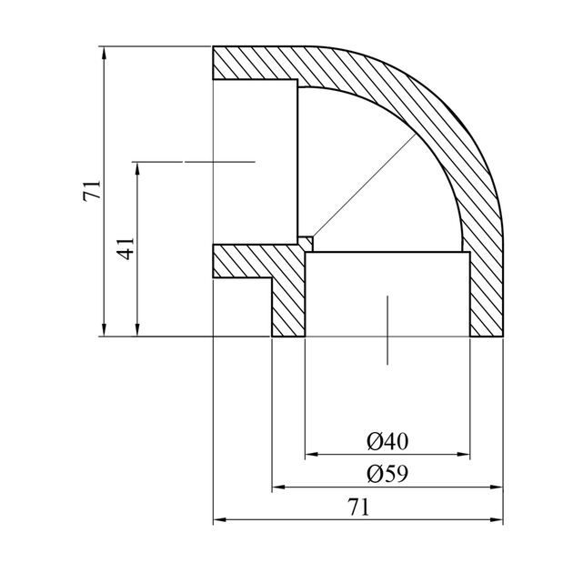 Колено 90° PPR GrandiTherm 40 мм, фото , изображение 2 | SNABZHENIE.com.ua Колено 90° PPR GrandiTherm 40 мм, фото , изображение 2 | SNABZHENIE.com.ua