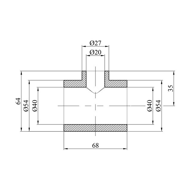 Переходной тройник PPR GrandiTherm 40x20x40 мм, фото , изображение 2 | SNABZHENIE.com.ua Переходной тройник PPR GrandiTherm 40x20x40 мм, фото , изображение 2 | SNABZHENIE.com.ua