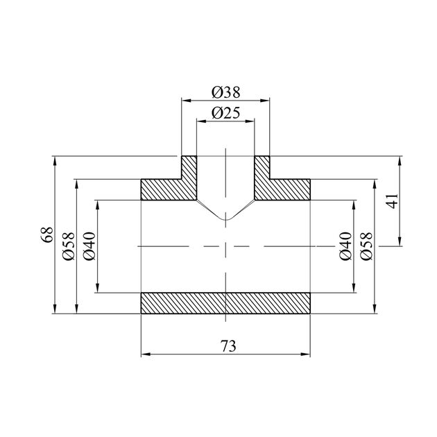 Переходной тройник PPR GrandiTherm 40х25х40 мм, фото , изображение 2 | SNABZHENIE.com.ua Переходной тройник PPR GrandiTherm 40х25х40 мм, фото , изображение 2 | SNABZHENIE.com.ua