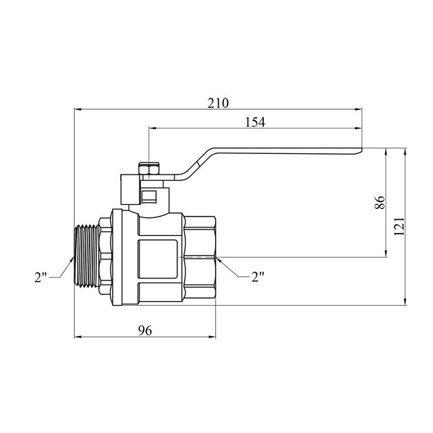 Шаровой кран Valves 2 ВН PN30 с синей ручкой, фото , изображение 2 | SNABZHENIE.com.ua Шаровой кран Valves 2 ВН PN30 с синей ручкой, фото , изображение 2 | SNABZHENIE.com.ua
