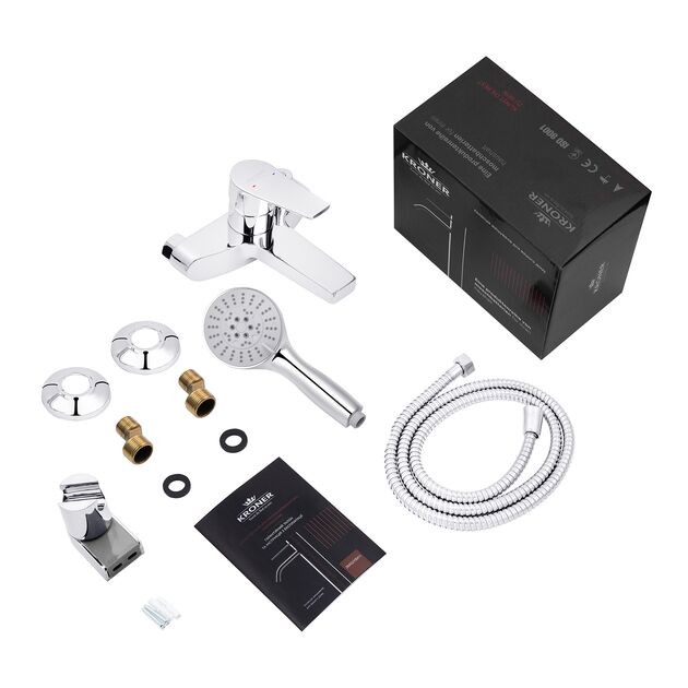 Змішувач для ванни Kroner KRP Enzo - C060, фото , зображення 7 | SNABZHENIE.com.ua Змішувач для ванни Kroner KRP Enzo - C060, фото , зображення 7 | SNABZHENIE.com.ua