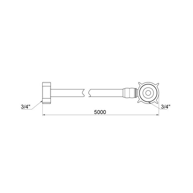 Шланг заливной для стиральной машины Kroner KRM 3/4" ВВ 500 см, фото , зображення 2 | SNABZHENIE.com.ua Шланг заливной для стиральной машины Kroner KRM 3/4" ВВ 500 см, фото , зображення 2 | SNABZHENIE.com.ua