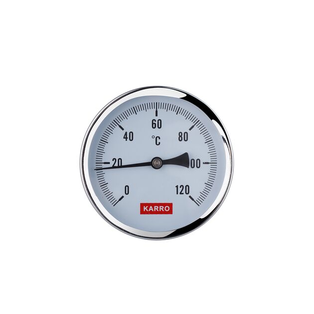Термометр Karro 1/2" 80 мм 120°С KR-1039, фото  | SNABZHENIE.com.ua Термометр Karro 1/2" 80 мм 120°С KR-1039, фото  | SNABZHENIE.com.ua