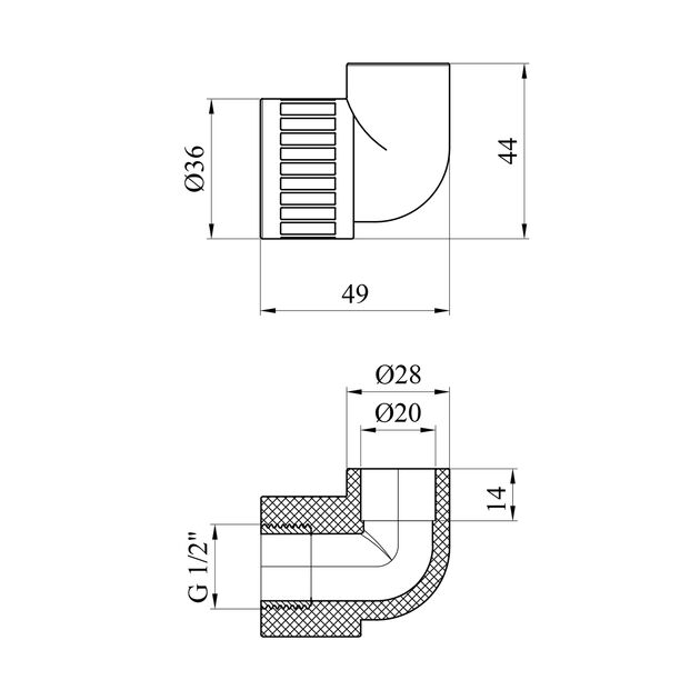 Колено PPR GrandiTherm 20х1/2 РВ, фото , изображение 2 | SNABZHENIE.com.ua Колено PPR GrandiTherm 20х1/2 РВ, фото , изображение 2 | SNABZHENIE.com.ua